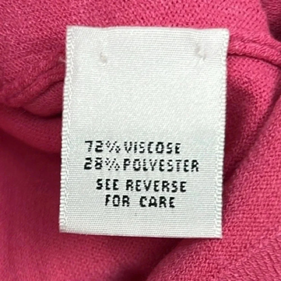 Talbots Made In Italy Vintage New Women’s Small Pink Button Up Sweater Cardigan - Picture 7 of 8